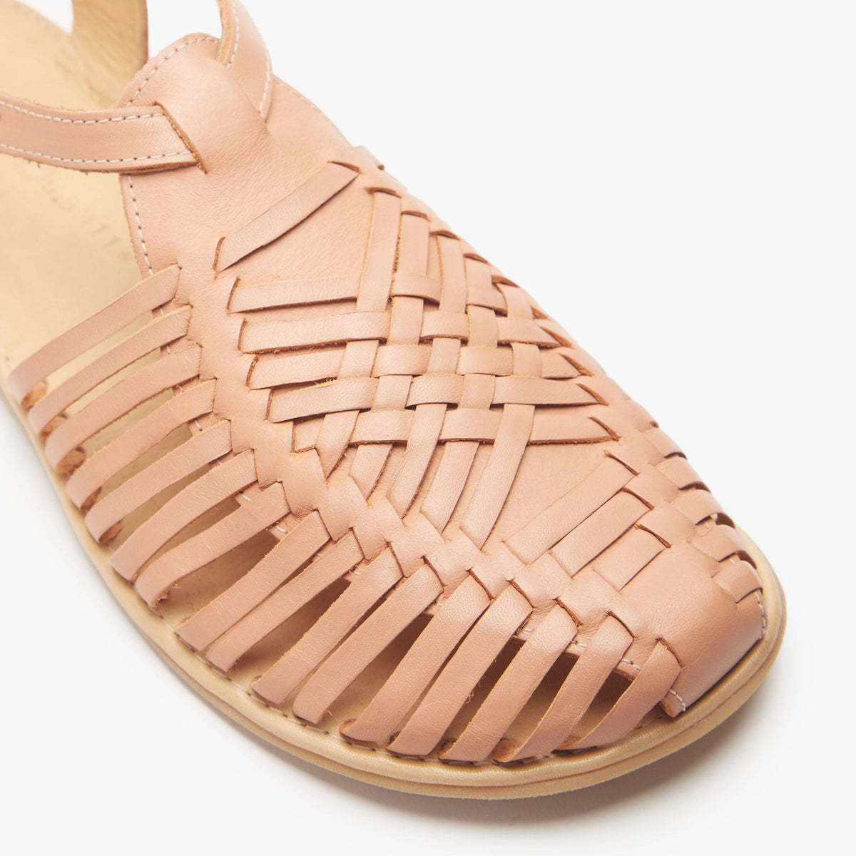 Barefoot Huarache Sandal Wide in Tan Leather | Origo Shoes