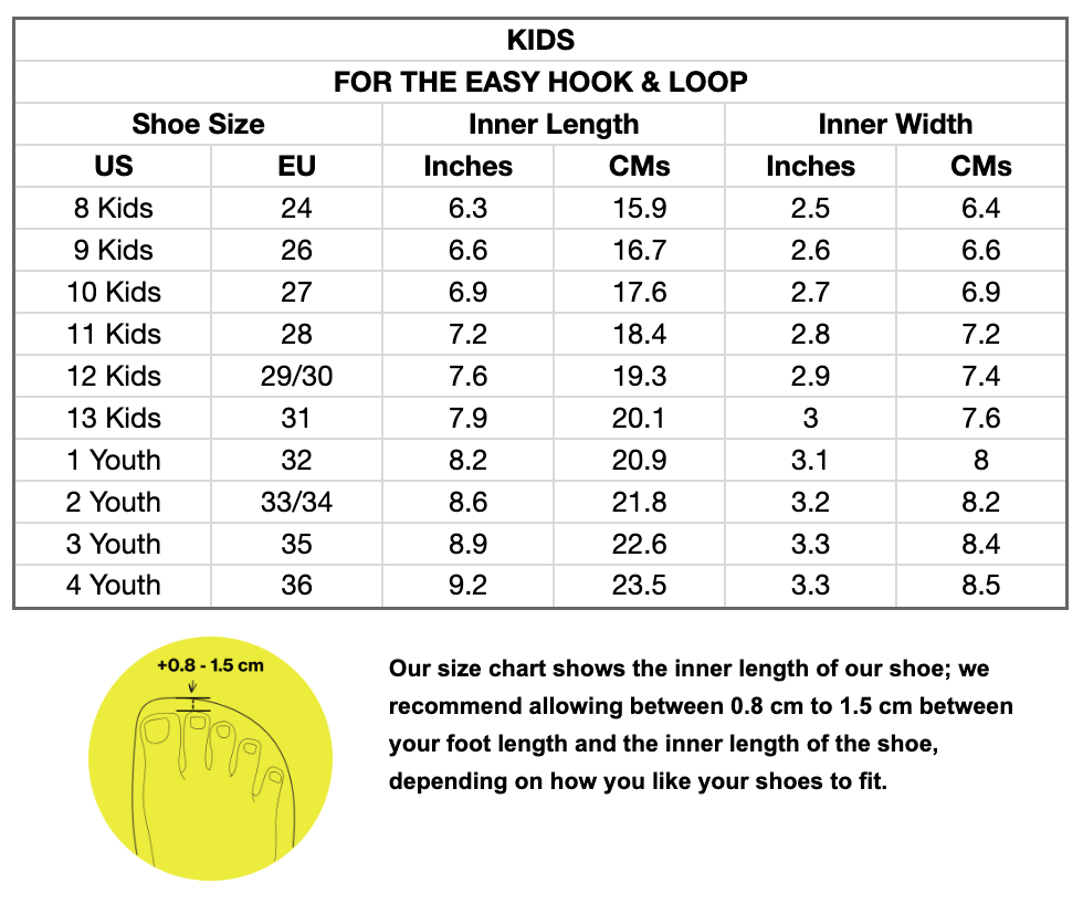 size chart image