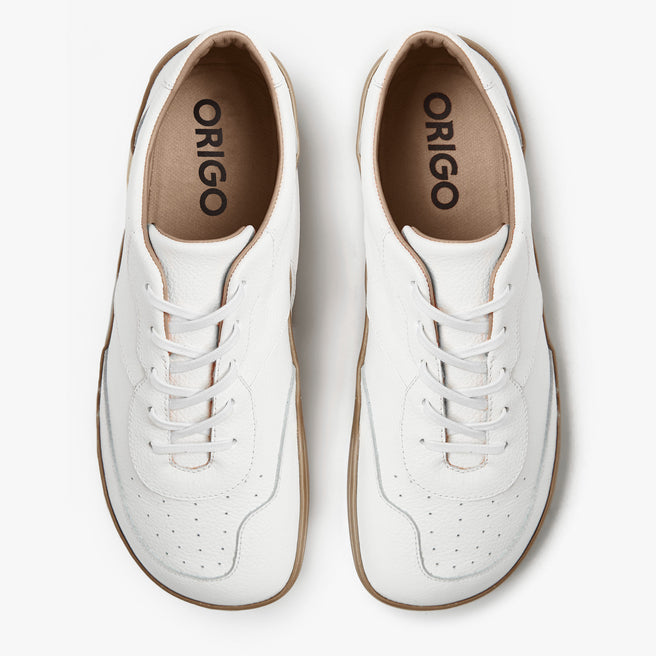 The Men's Retro Sneaker  | Natural Leather