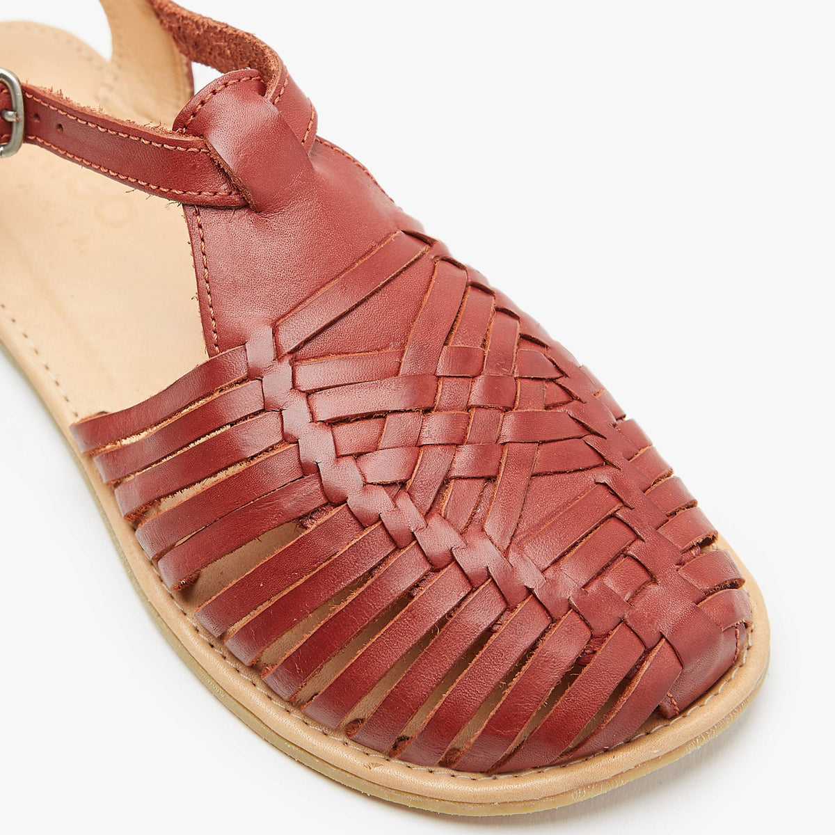 Barefoot Huarache Sandal Wide in Cinnamon Leather | Origo – Origo