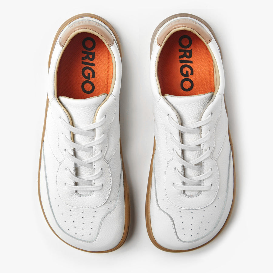 The Women's Retro Sneaker | Natural Leather
