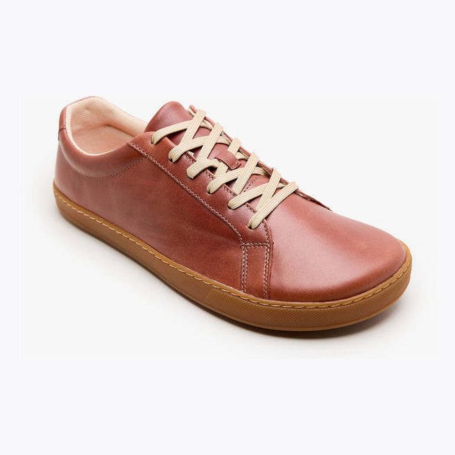 The Men's Everyday Sneaker in cinnamon natural leather - Origo barefoot shoes