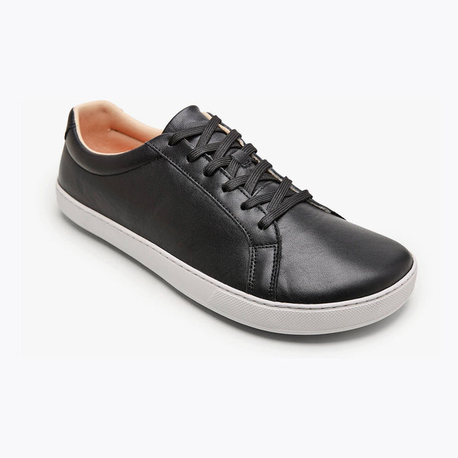 The Men's Everyday Sneaker in black natural leather - Origo barefoot shoes