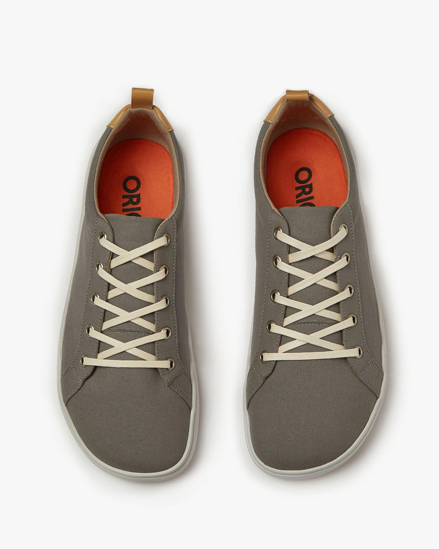 Barefoot shoes for men - Grey - The Everyday Sneaker Gen 2 in Cotton Canvas