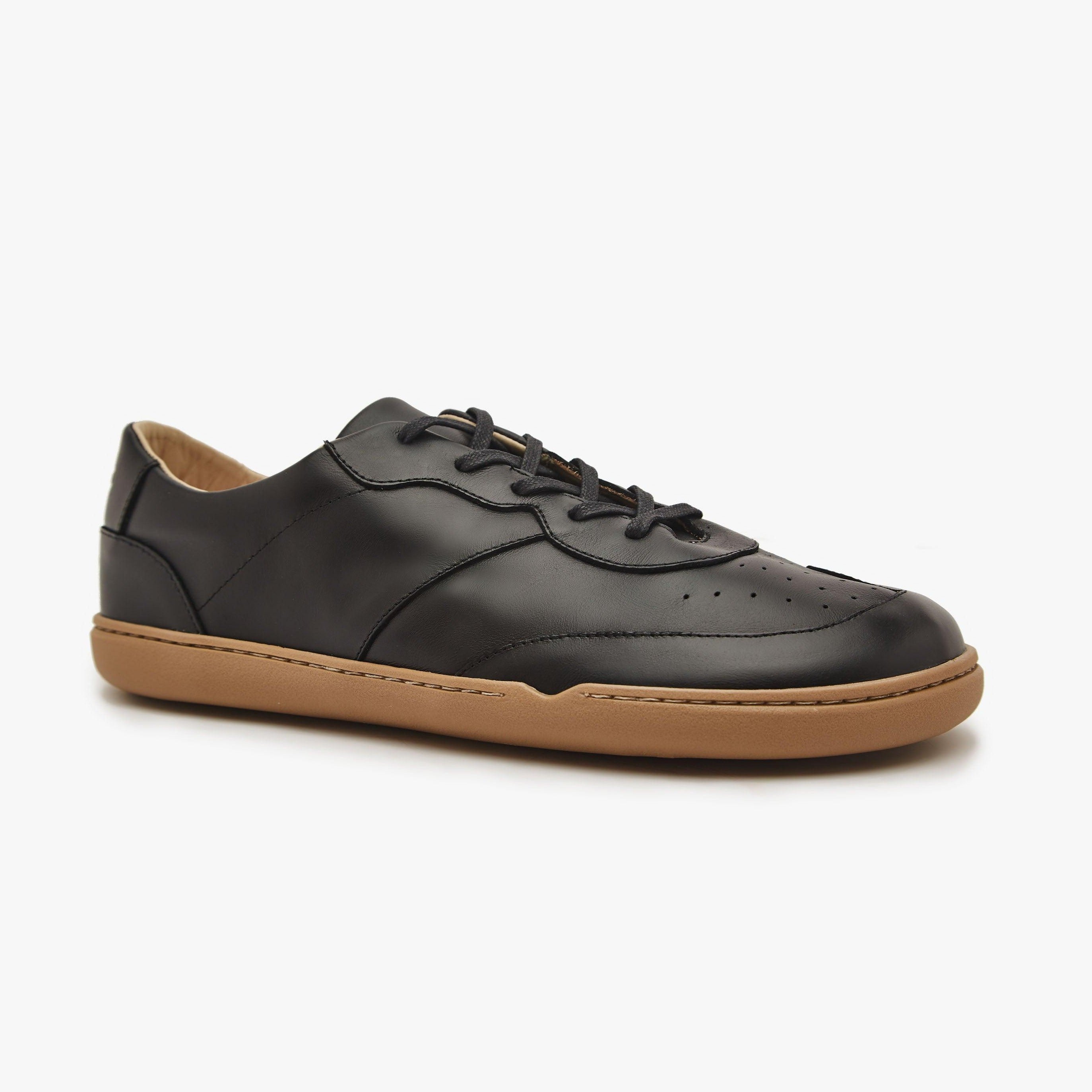 Zapatos Descalzos - Hombre - Piel Natural - Negro - Las Zapatillas Retro –  Origo Shoes