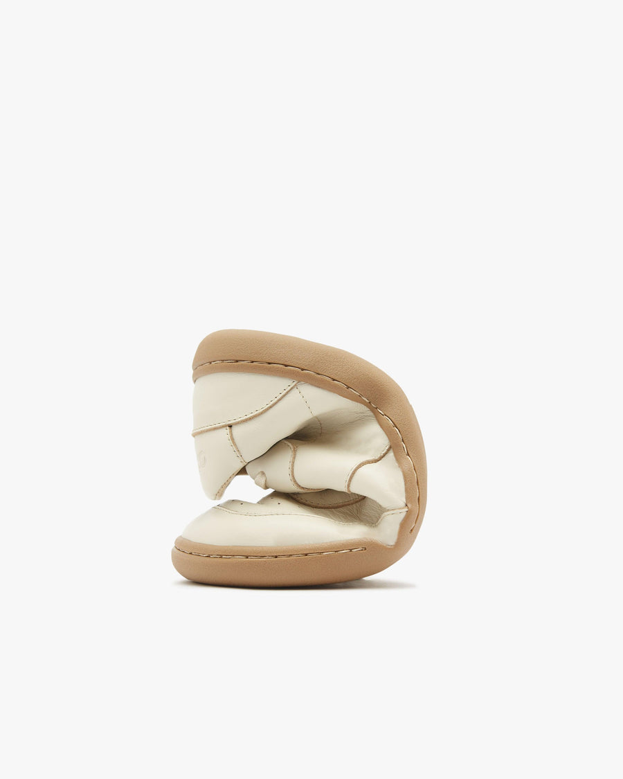 Barefoot Shoes - Women - Natural Leather - Sand - The Retro Sneakers
