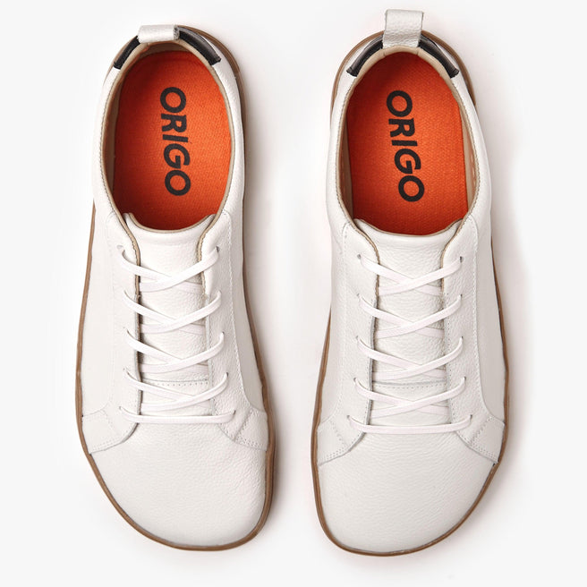 Barefoot Shoes - The Everyday Sneaker in Natural Leather Men - Origo Shoes