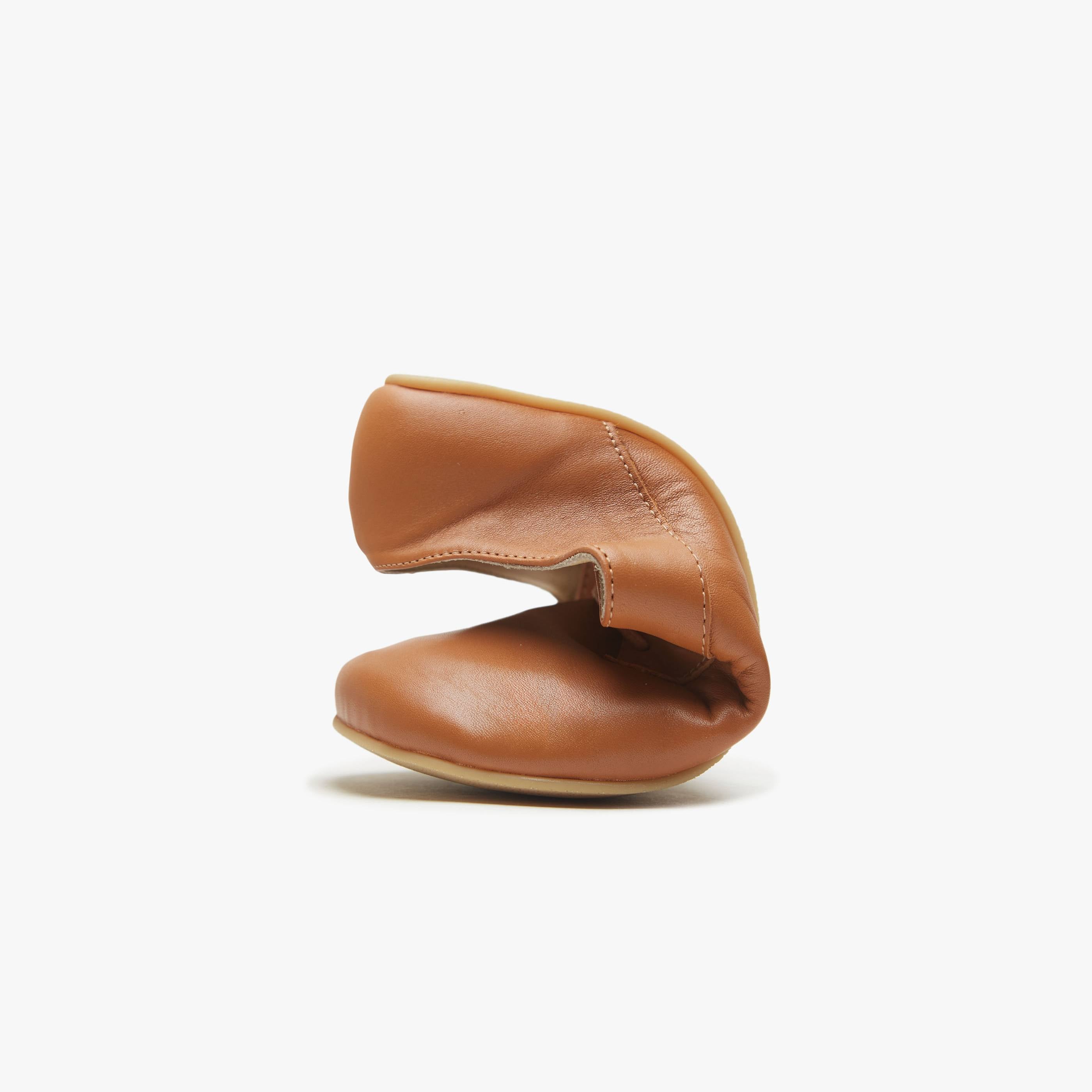 Barefoot Shoes - Women - Natural Leather - Camel - The New Derby