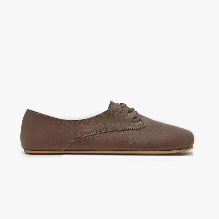 Barefoot Shoes - Women - Natural Leather - Mocha - The New Derby ...