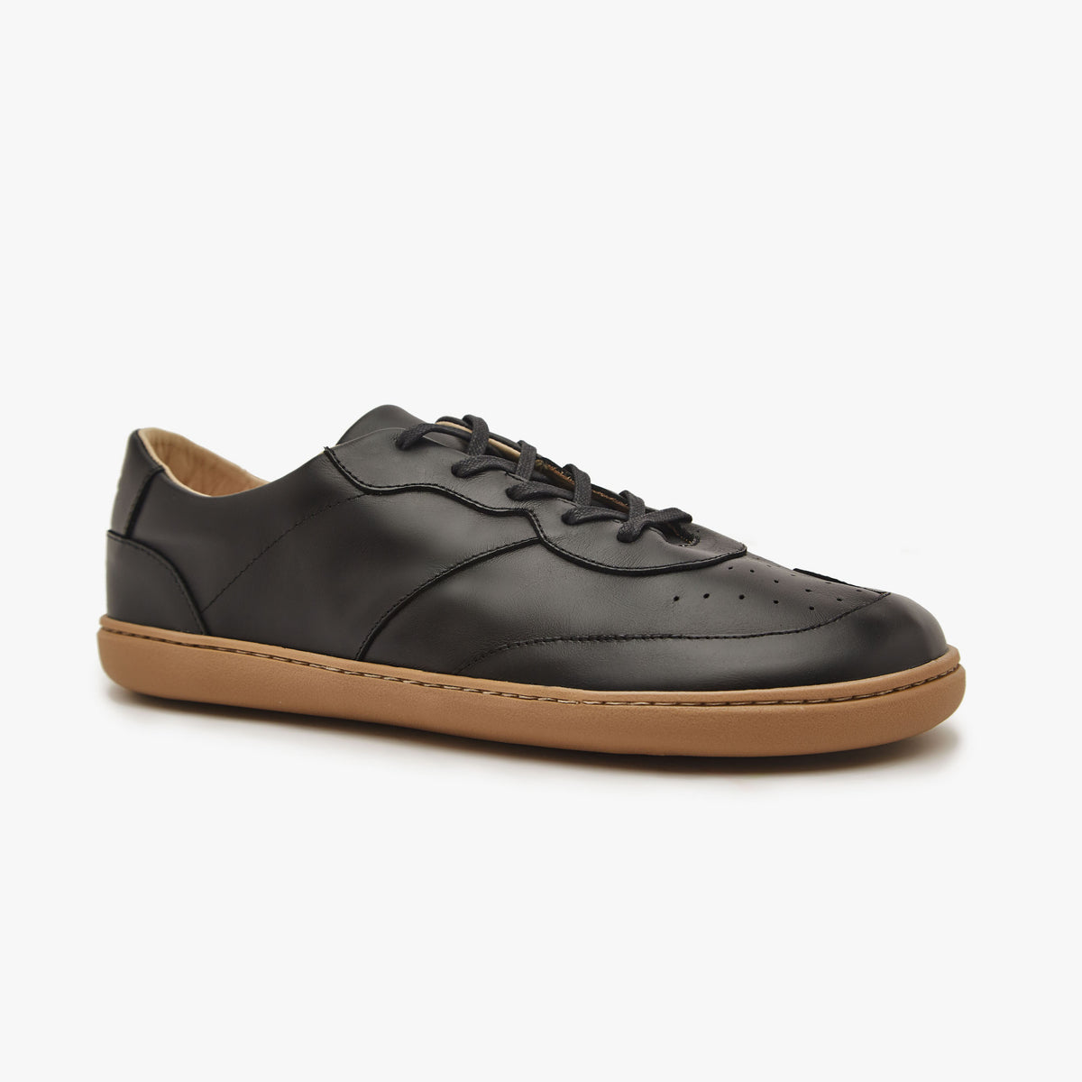 Barefoot Shoes - Men - Natural Leather - Black - The Retro Sneakers ...