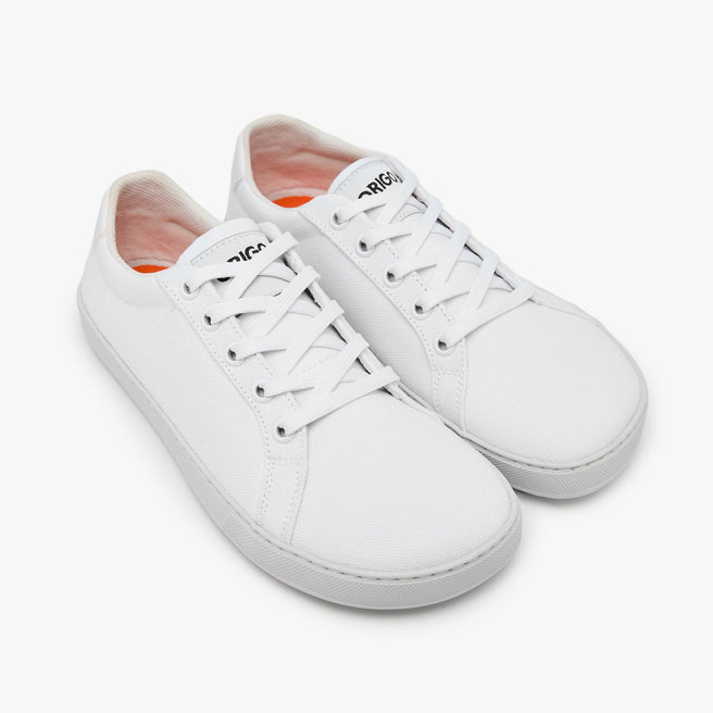 Origo Women's Everyday Sneaker Gen 4 in Cotton Canvas, White - view 2