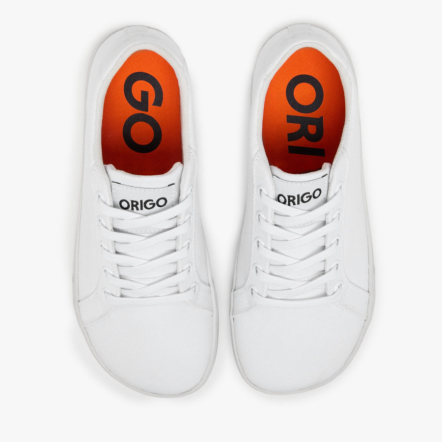 Origo Women's Everyday Sneaker Gen 4 in Cotton Canvas, White - view 5