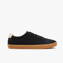Origo Men's Everyday Sneaker Gen 4 in Cotton Canvas, Black with Amber Sole - view 3