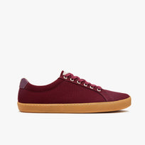 Origo Men's Everyday Sneaker Gen 4 in Cotton Canvas, Burgundy with Amber Sole - view 3