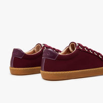 Origo Men's Everyday Sneaker Gen 4 in Cotton Canvas, Burgundy with Amber Sole - view 4