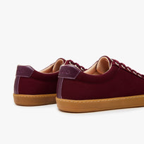 Origo Women's Everyday Sneaker Gen 4 in Cotton Canvas, Burgundy with Amber Sole - view 4