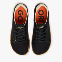 Origo Women's Everyday Sneaker Gen 4 in Cotton Canvas, Black with Amber Sole - view 5