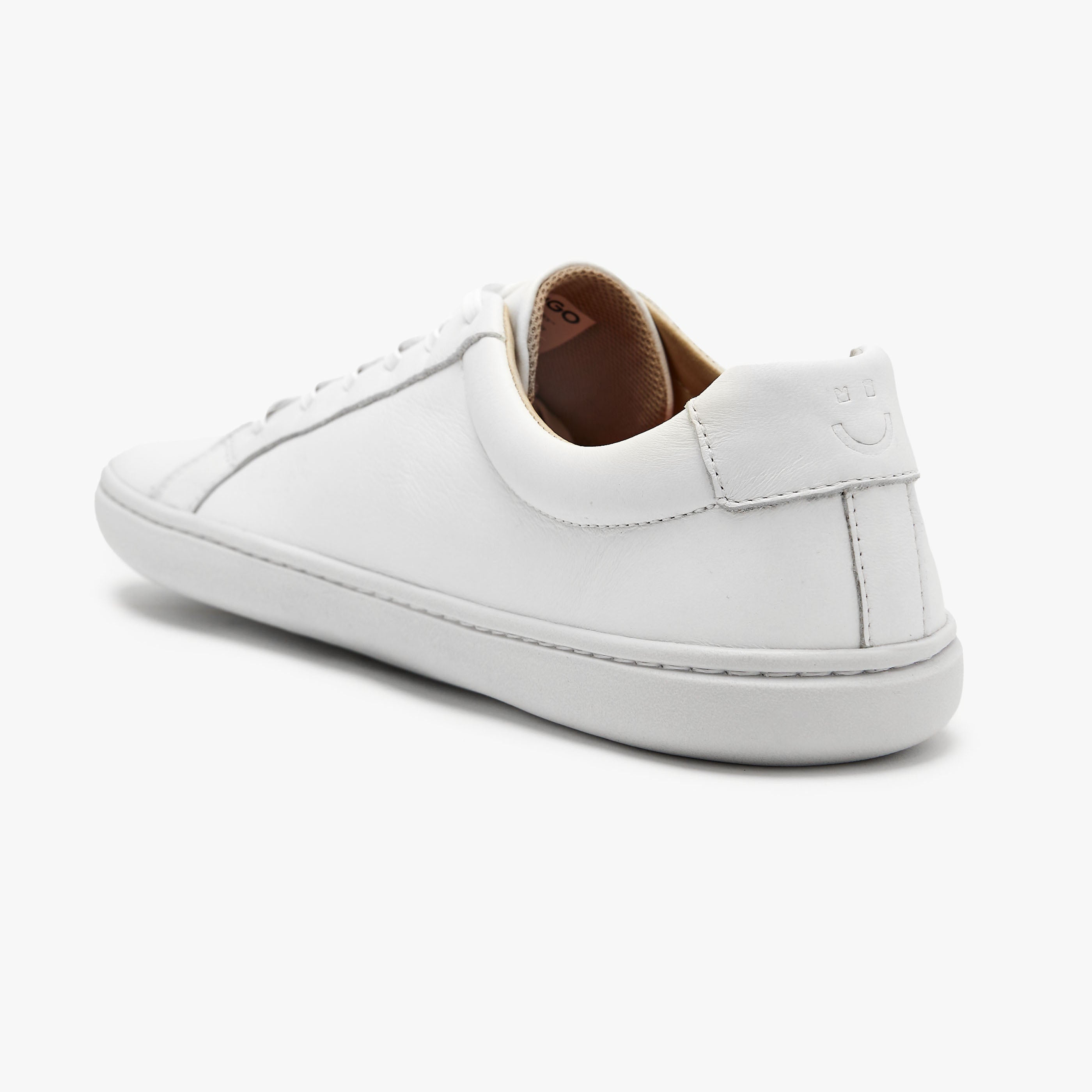 men's white casual dress shoes Barefoot Shoes for Men - The Everyday Sneaker in Natural Leather - White - 10.5 US / 43 EU