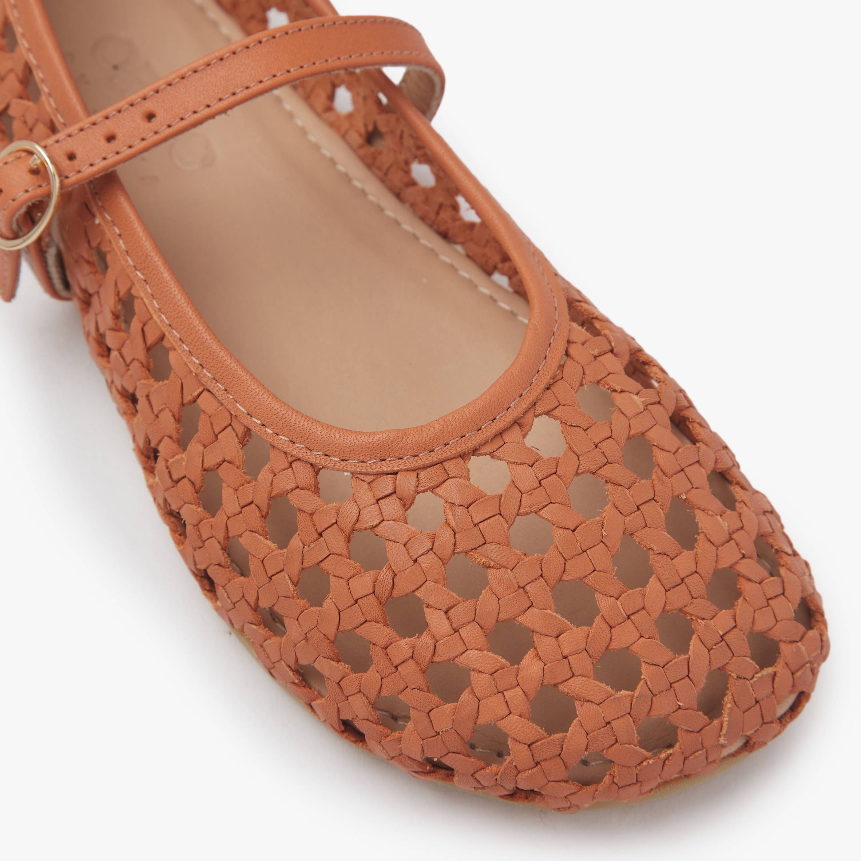 Women's Barefoot Woven Ballerina in Toffee | Origo Shoes