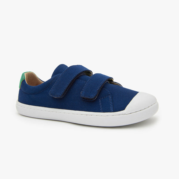 shoes for kids - Navy - The Hook & Loop in cotton canvas – Origo Shoes