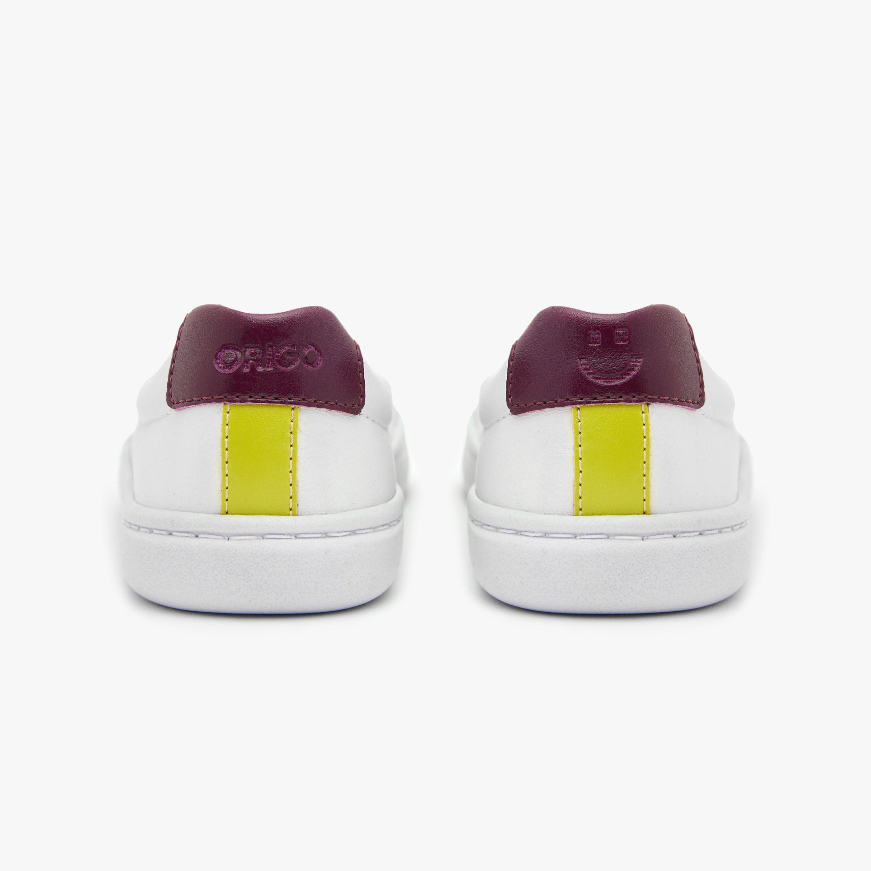 Kids Fendi Striped Leather Logo top Sneakers