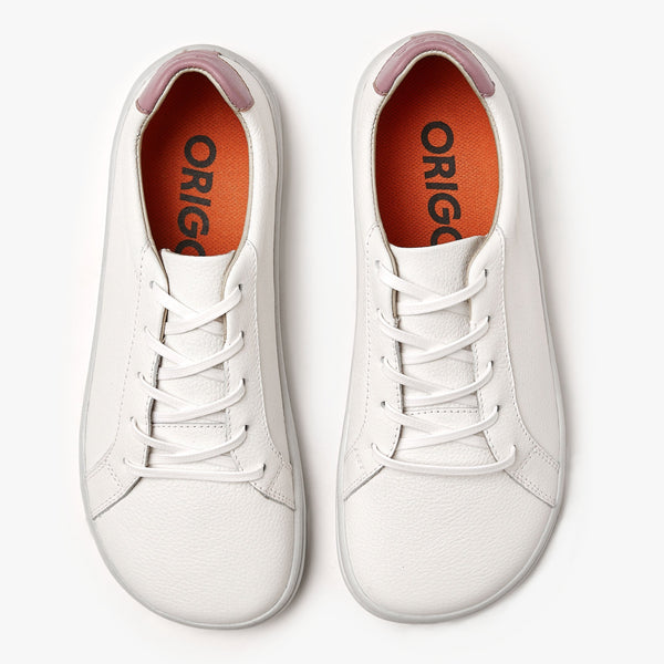 Barefoot - Women - White/Lavender - Natural - The Everyday Sneaker Gen 3 – Origo Shoes