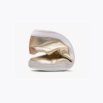 The Women's Everyday Sneaker in metallic gold natural leather - Origo barefoot shoes