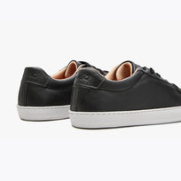 The Women's Everyday Sneaker in black natural leather - Origo barefoot shoes