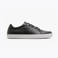 The Women's Everyday Sneaker in black natural leather - Origo barefoot shoes