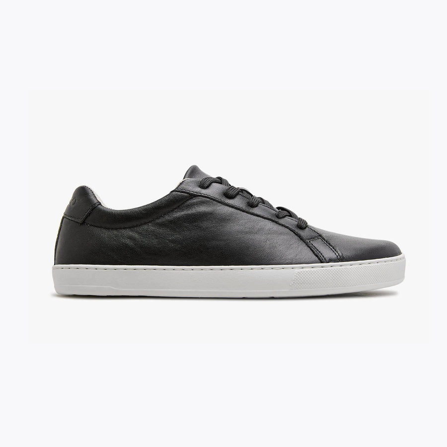 The Women's Everyday Sneaker in black natural leather - Origo barefoot shoes
