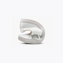 The Women's Everyday Sneaker in white natural leather - Origo barefoot shoes