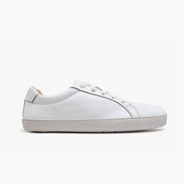 The Women's Everyday Sneaker in white natural leather - Origo barefoot shoes