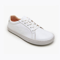 The Women's Everyday Sneaker in white natural leather - Origo barefoot shoes