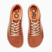 The Men's Everyday Sneaker in cinnamon natural leather - Origo barefoot shoes