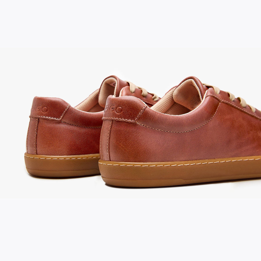 The Men's Everyday Sneaker in cinnamon natural leather - Origo barefoot shoes