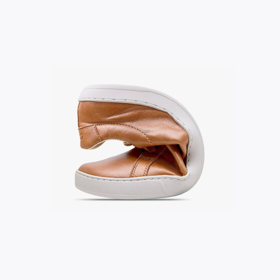 The Men's Everyday Sneaker in caramel natural leather - Origo barefoot shoes
