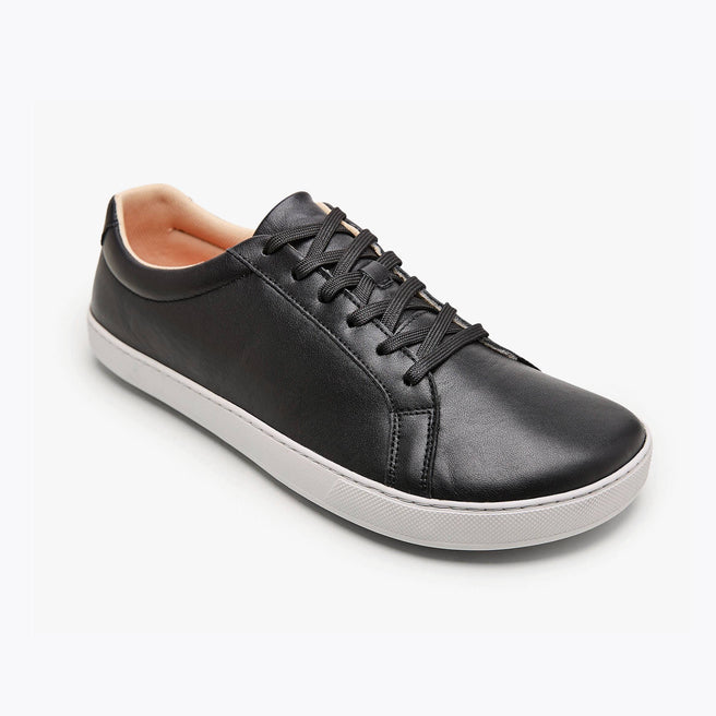 The Men's Everyday Sneaker in black natural leather - Origo barefoot shoes