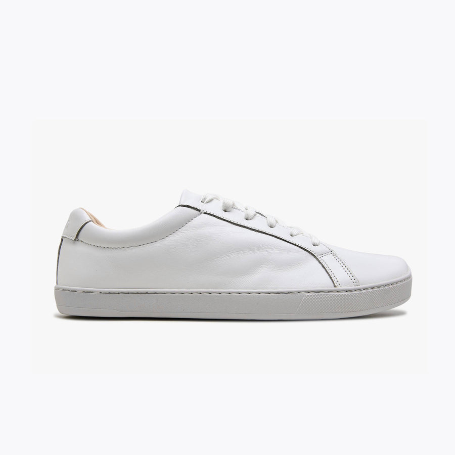The Men's Everyday Sneaker in white natural leather - Origo barefoot shoes