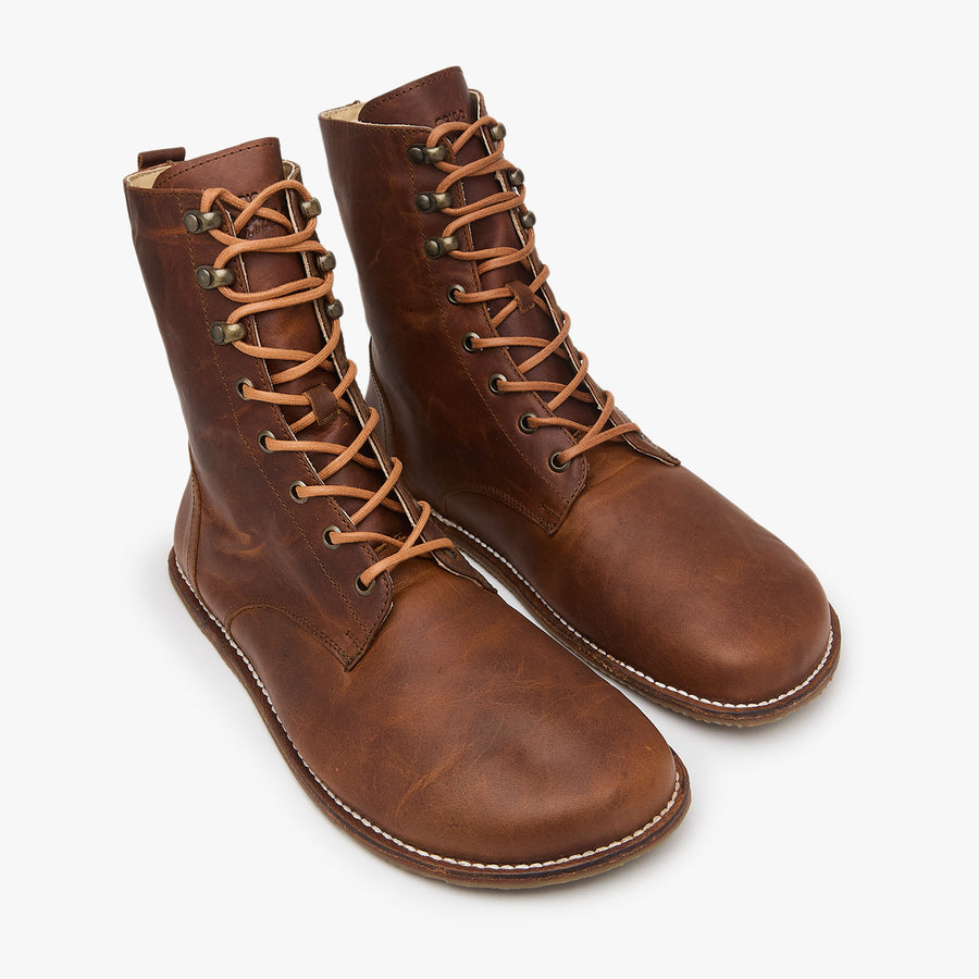 Origo Women's Adventurer Boot, Vintage Brown - three-quarter view of the pair