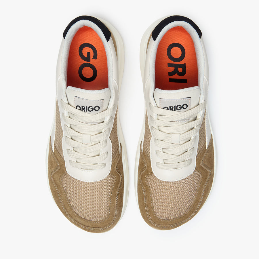 Origo Men's City Sneaker, Beige - view 3