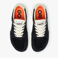 Origo Women's City Sneaker, Black with off-white contrast laces - view 9