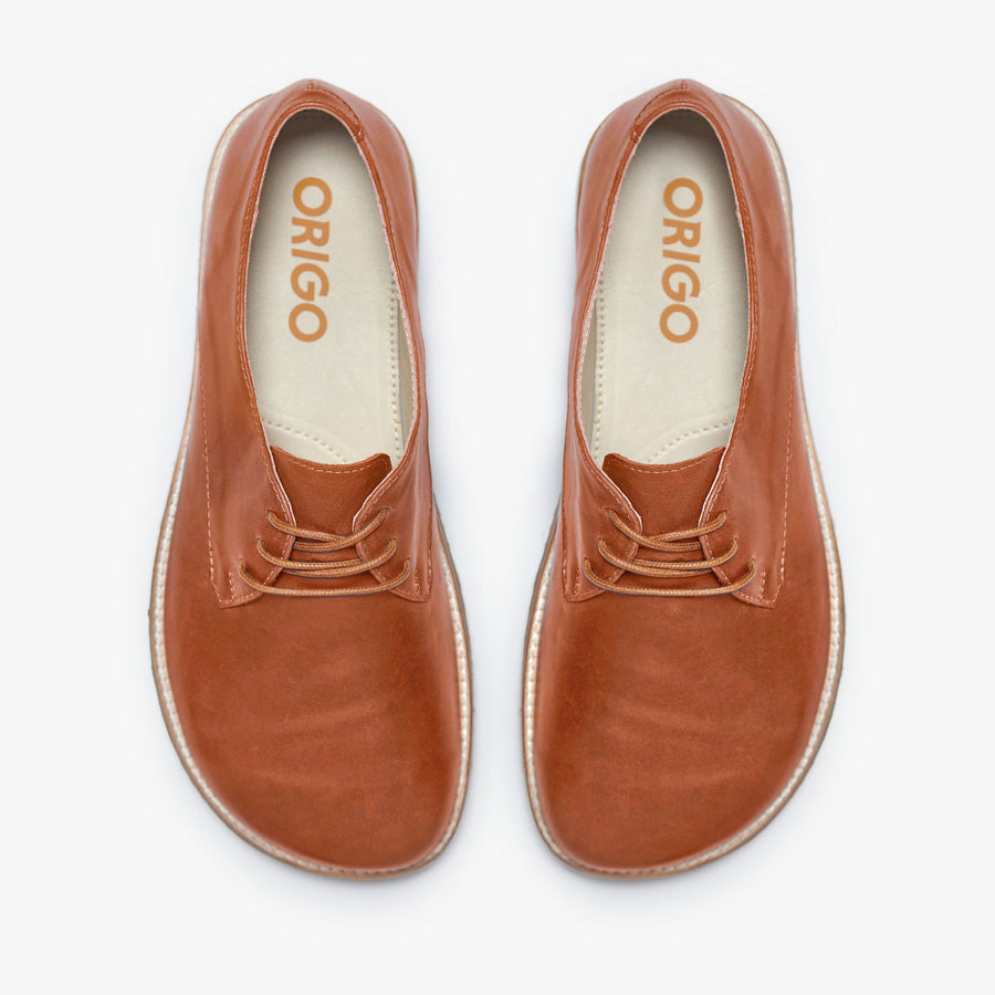 Origo Men's Derby, Cinnamon - top-down view of the pair