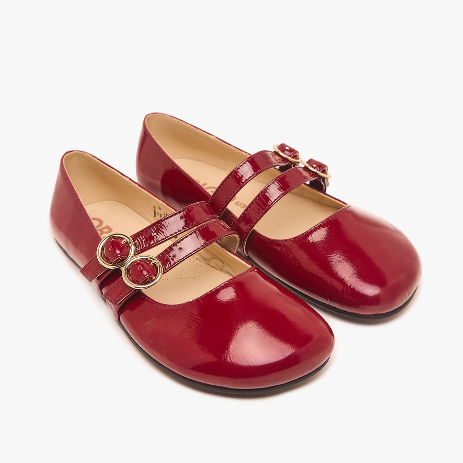 Origo Women's Double Strap Mary Jane, Patent Cherry - view 6