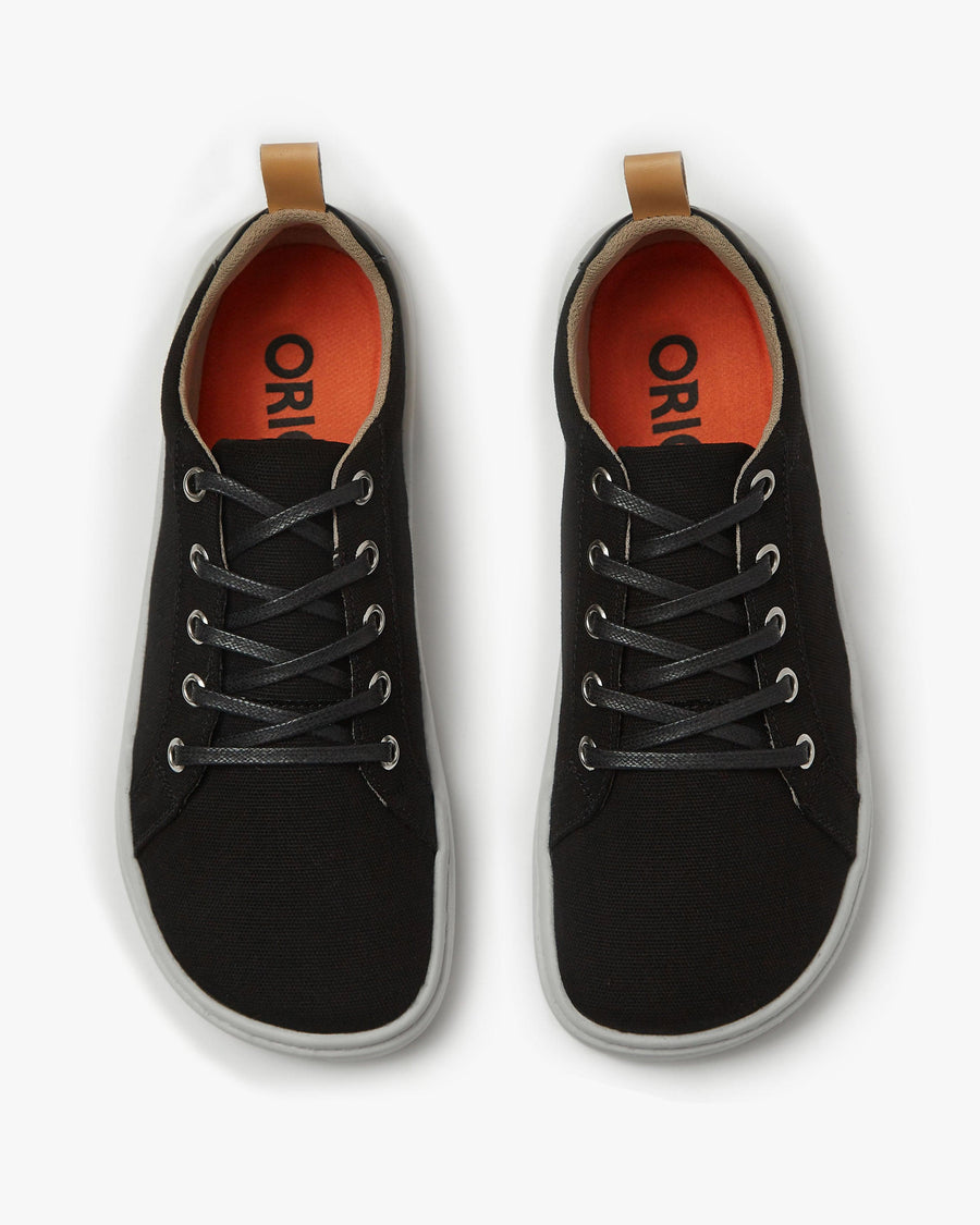 Barefoot shoes for women - Black - The Everyday Sneaker Gen 2 in Cotton Canvas
