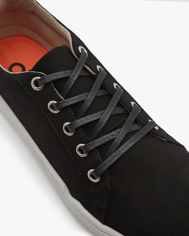 Barefoot shoes for women - Black - The Everyday Sneaker Gen 2 in Cotton Canvas