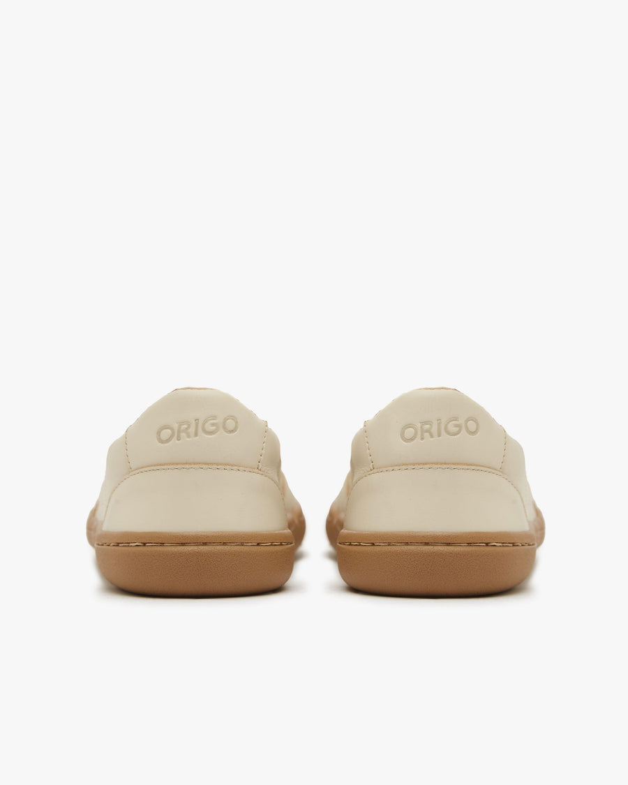 Barefoot Shoes - Women - Natural Leather - Sand - The Retro Sneakers