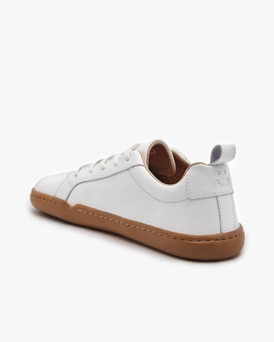 Barefoot shoes - Women - White - Natural Leather - The Everyday Sneaker