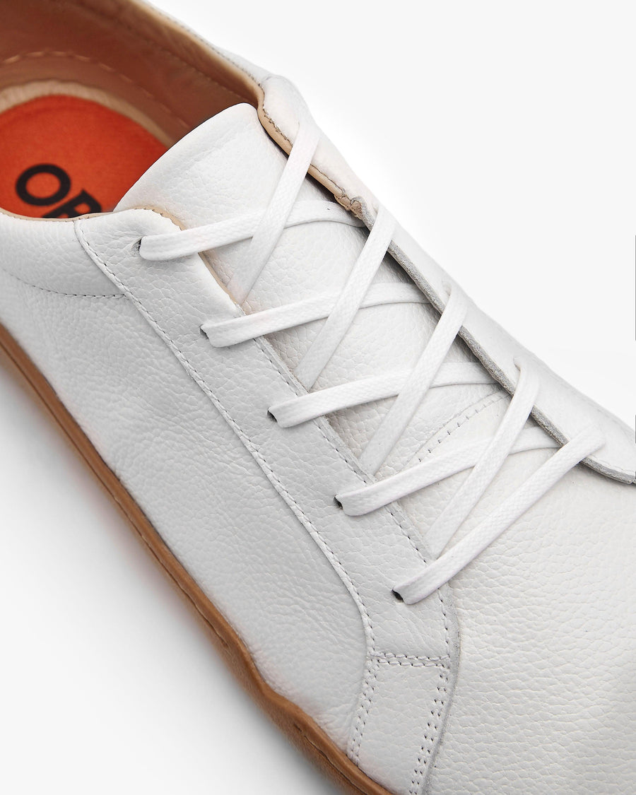 Barefoot shoes - Women - White - Natural Leather - The Everyday Sneaker